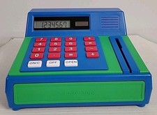 Lakeshore Learning Working Cash Register Kids Toy PP723 w/Credit Card  Coins