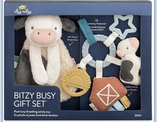 Itzy Ritzy Bitzy Busy Toy Teether Unisex Gift Set - Farm Theme