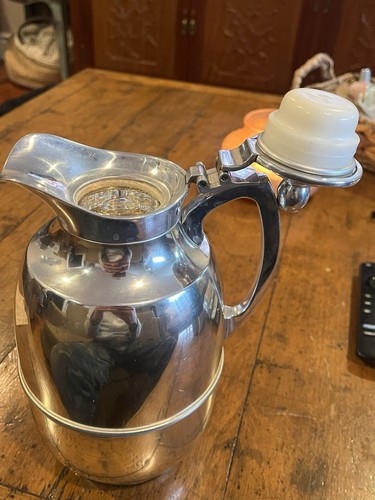 Vintage AEFI Western Germany Glass Coffee Pot Jug Carafe 1 Liter 1L MCM - Picture 10 of 12