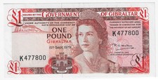 Gibraltar:P-20b, 1 Pound, 1979  Queen Elizabeth II UNC