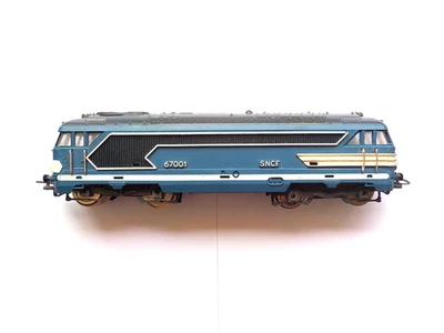 Locomotive Diesel Jouef BB67001 SNCF Bleue modèle HO fonctionnelle réf 841 - Photo 1/4