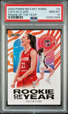PSA 10 Caitlin Clark 2024 Panini Instant WNBA Rookie of the Year ROY - Fever
