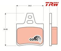 Bremsbelagsatz, Scheibenbremse Cotec Trw GDB1247