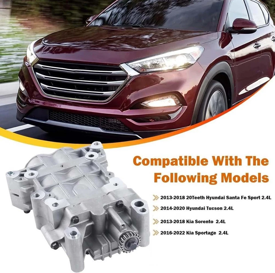 Eixo de equilíbrio da bomba de óleo 20TEETH 23300-2G400 para Kia Sportage Optima Hyundai 2.4L - Imagem 2 de 4