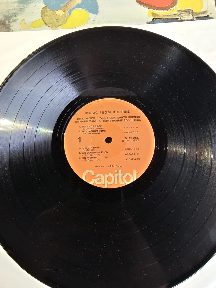 BIG PINK BY THE BAND 1968 CAPITOL REC SKAO-2955 Bob Dylan Cover Art . Rare! - Image 3 of 4