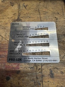 PRO-LOK #KD02 Multi-Key Gauge Key Decoder