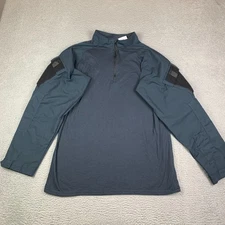 Tru Spec Combat Shirt Mens XL Regular Cordura Military Navy Blue Base Layer