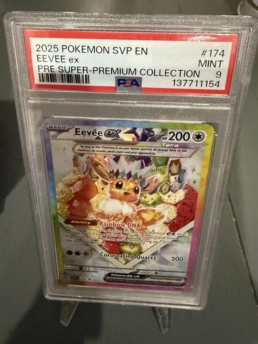 2025 Pokemon - SVP EN Pre Super Premium Collection - #174 - Eevee ex - PSA 9