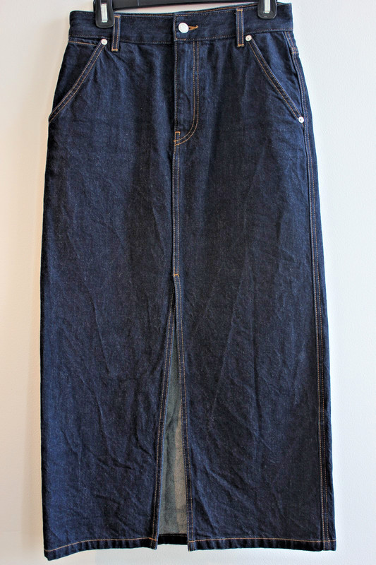Helmut Lang Blue Denim Skirt Size S