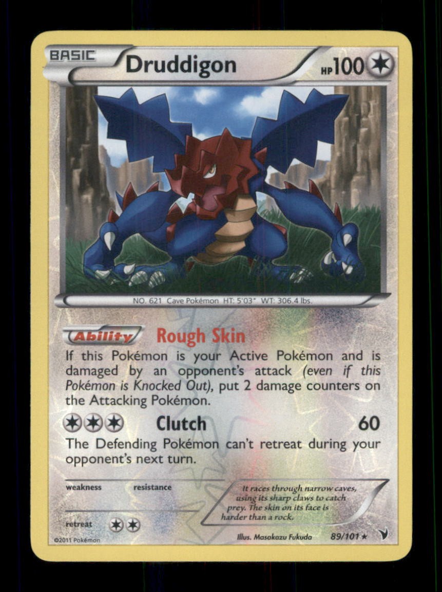 Druddigon Rare Reverse Holo Noble Victories 89/101 NM