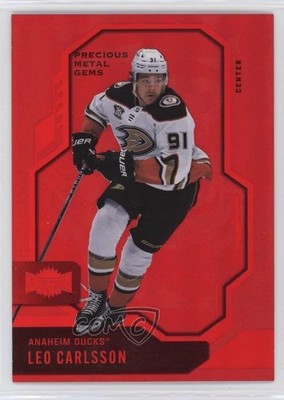 2024-25 Skybox Metal Universe PMG Red 17/100 Leo Carlsson #85 4re