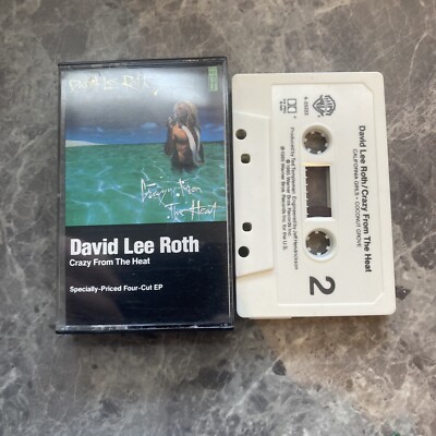 DAVE LEE ROTH CRAZY FROM THE HEAT CASSETTE TAPE 12'' 4 TRACK EP USA IMPORT