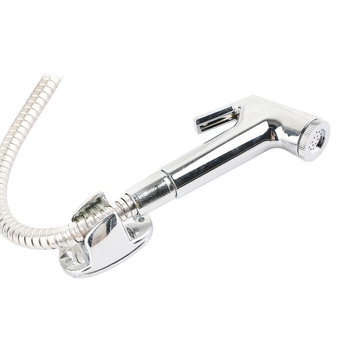 Chrome Shower Head Hose Bidet Douche Spray Tap Bathroom Toilet Hygienic - Picture 3 of 9