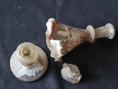 Roman ancient glass probably perfume bottle. A must read description. LA95i