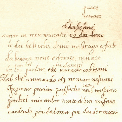 1866 ART PRINT RENAISSANCE MASTER RAPHAEL ETCHING TWO SONNETS HANDWRITING TEXT