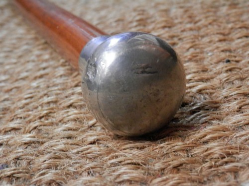 Antique Silver Pommel Top Henry Perkins & Sons Malacca Walking Stick 82cm - Picture 6 of 8