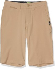 Quiksilver Youth Size 26/12 TAN Union Amphibian Hybrid Short Walk or Water NWT