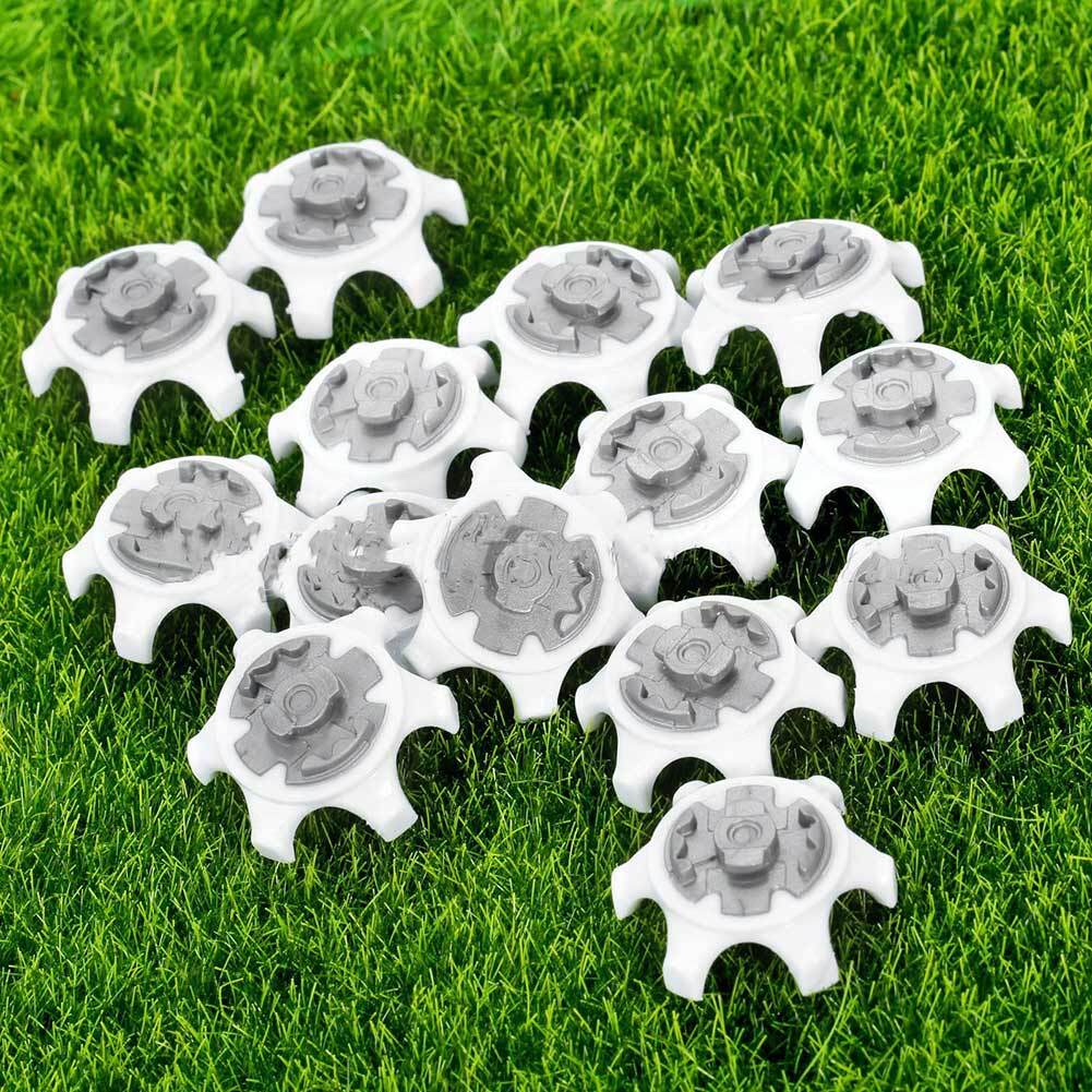 10pcs White Durable Golf Shoe Soft Spike Pins Thread Golf Training 2022 D5B4