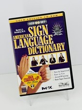 American Sign Language Dictionary Gold Edition CD-ROM, 3 Disc Set, 2002
