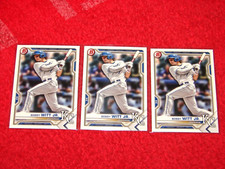 BOBBY WITT JR. ROYALS 2021 BOWMAN DRAFT RC #BD47 LOT OF 3 (SR1)