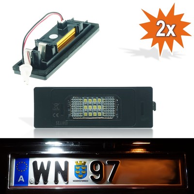 LED Kennzeichenbeleuchtung f BMW 1er E81 E87 6er E63 E64 Z4 E85 E86 Mini R55 16Z