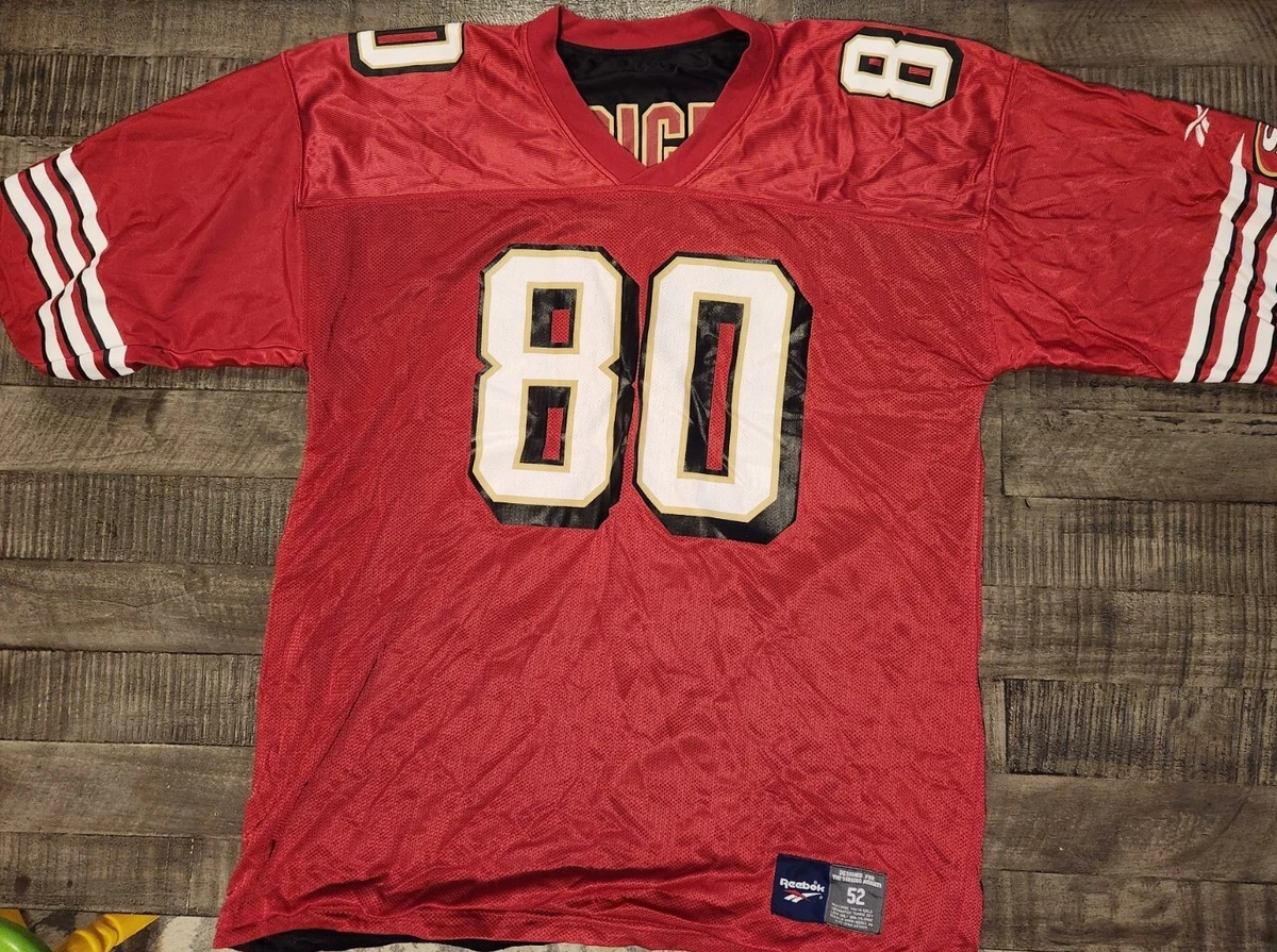 NFL Reebok Jerry Rice Jersey Reversible San Francisco 49ers #80 black and red