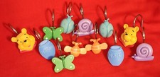 Kids Shower Curtain Hangers Winnie The Pooh 12 each
