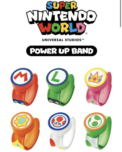 USJ Mario Super Power Up Band Amiibo Switch - Mario, Luigi, Gold - Picture 2 of 23