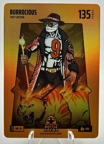 Bo Jackson Battle Arena Burrocious Orange Battlefoil Fire OBF-34 Joe Burrow