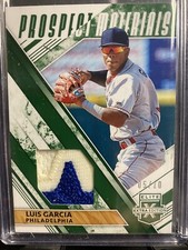 2019 Panini Elite Extra Edition -Prospect Materials Green #PM-LG Luis Garcia /10