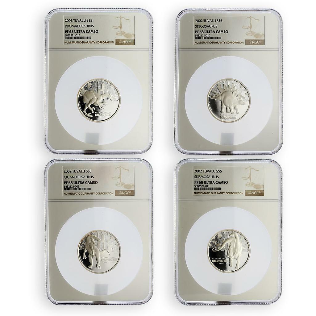 NGC PCGS Tuvalu set of 5 coins destilariaaromatos.com.br