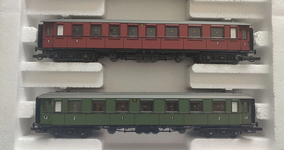 NEUF****** HO ROCO 44006 - COFFRET 5 VOITURES CHEMIN DE FER DU WURTEMBERG - Photo 3/4