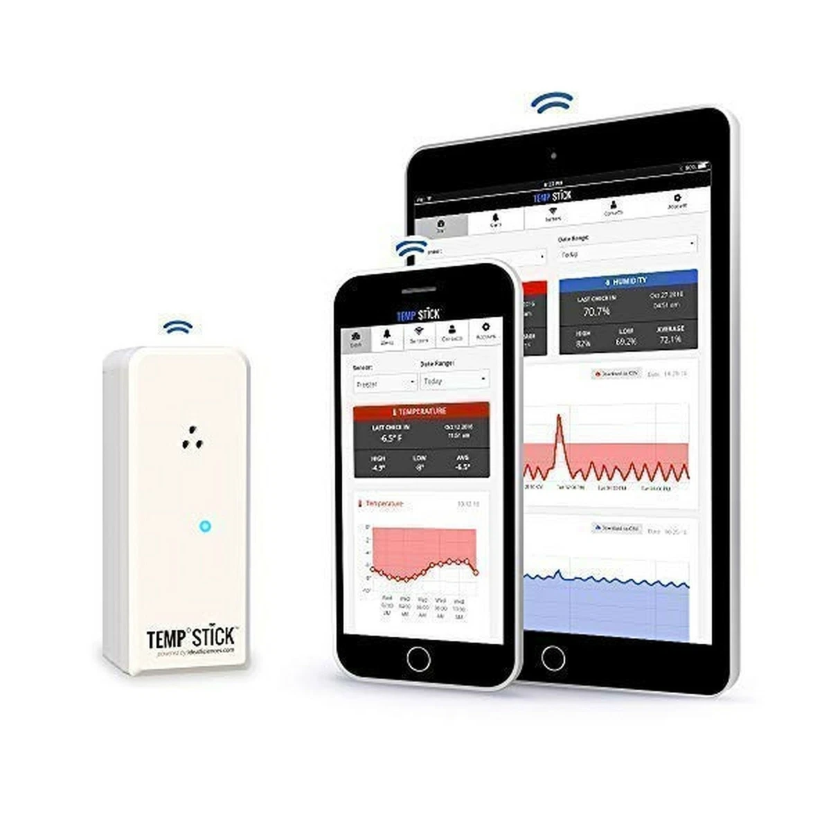 Temp Stick Wireless Remote Temperature & Humidity Sensor. Connects