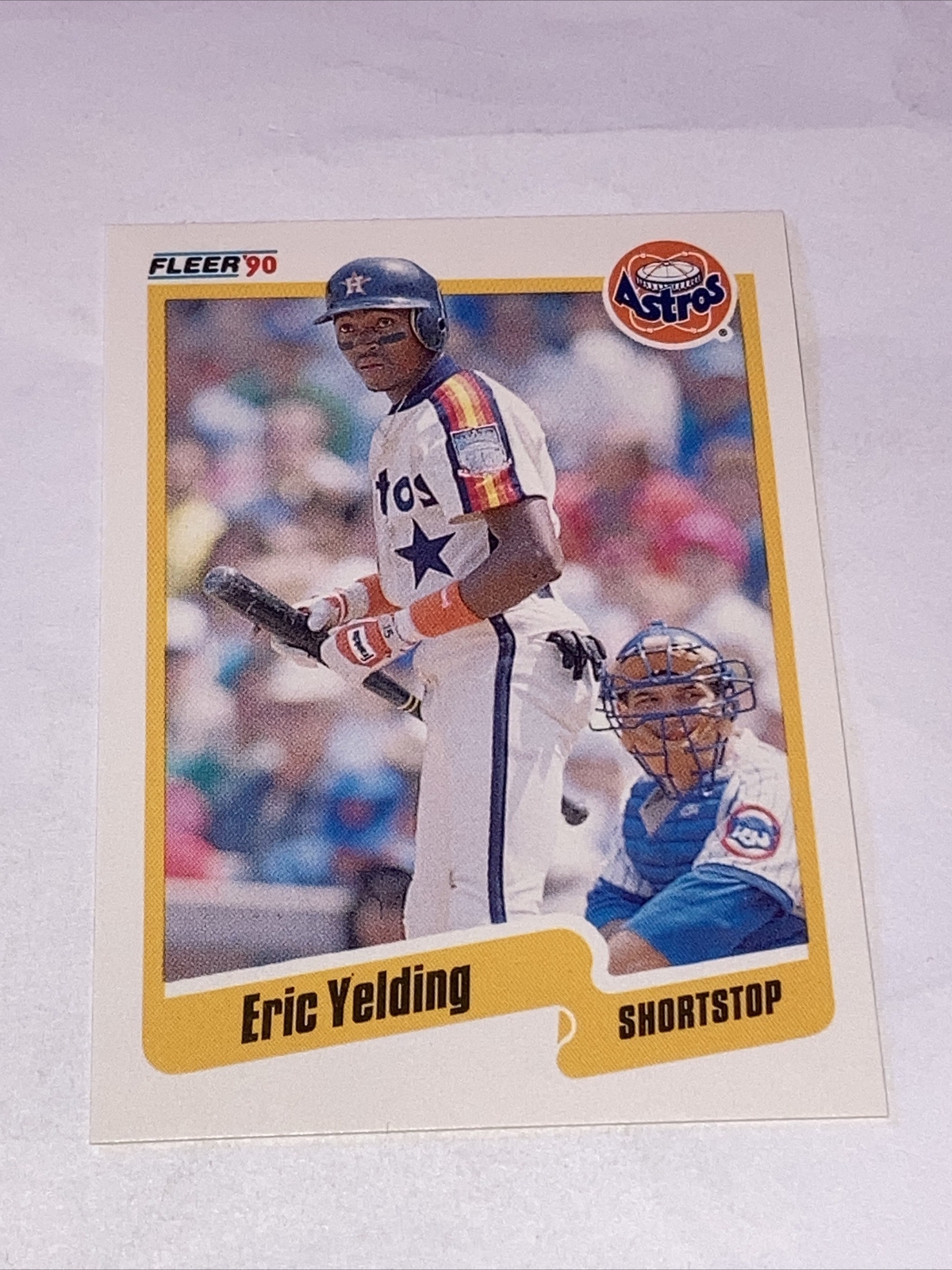 Eric Yelding 1990 Fleer Update #U-18 RC Astros