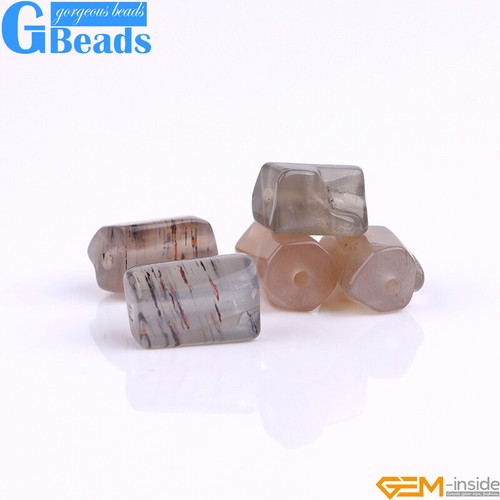 Natural Assorted Gemstone Faceted Tube Column Beads for Jewelry Making 8x12mm - Picture 12 of 192