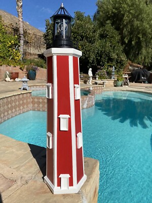 35  Solar lighthouse for garden and backyard