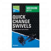 Preston Quick Change Swivels Small - Schnellwechsel-Feeder-Wirbel