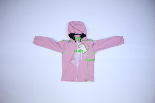 Reima Vantti Softshell Jacket Pink Girls Full Zip Coat Detachable Hood Girls 6Y - Picture 4 of 12