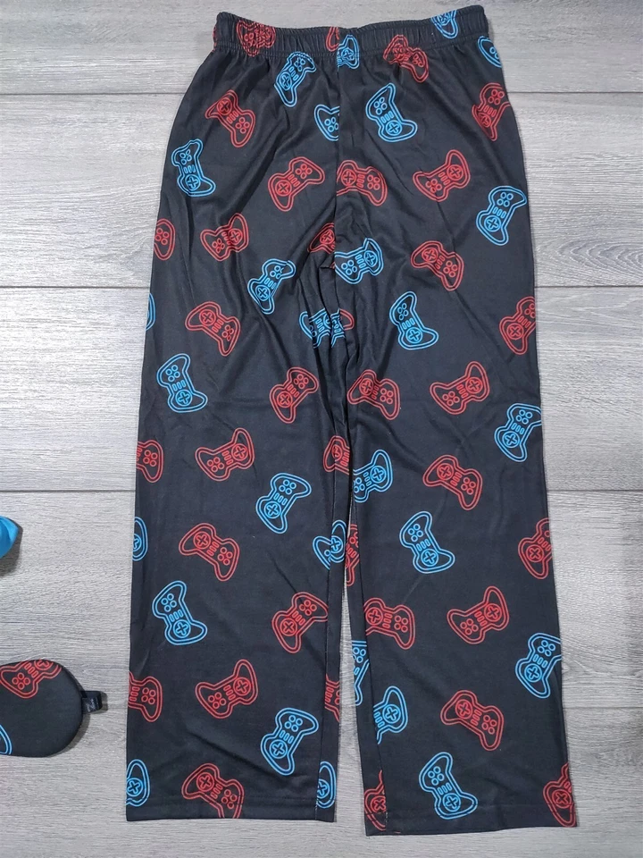 Pijama Gamer Niños Pequeño 6-7 Camisa Pantalones Conjunto PJ Máscara de Ojos Videojuego Regalo Foto 3 de 4