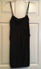 Wet Seal Dress Juniors Med Black Spaghetti Straps Bodycon little black dress