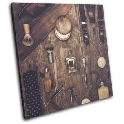 Hipster Male Grooming Barber Shop Urban SINGLE Leinwand Kunst Bild drucken