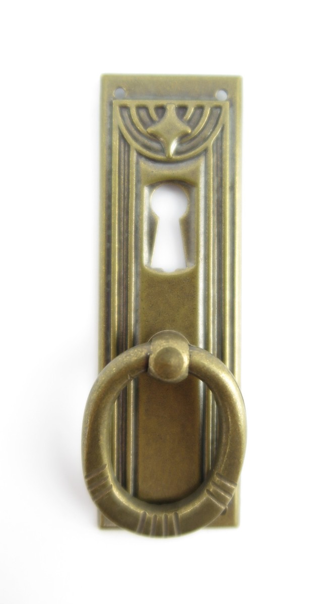 Raccord Laiton Poignée Art Nouveau Poignée de Tiroir Antique