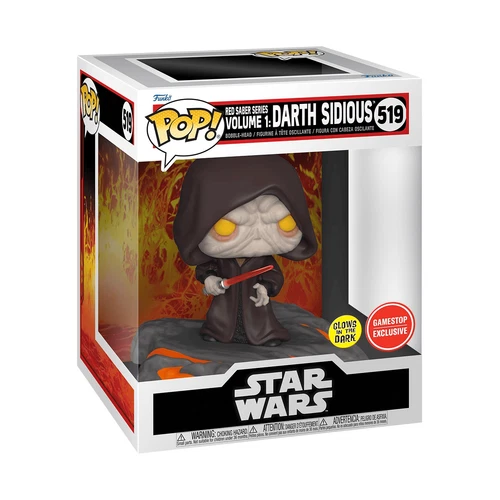 Funko Pop! Deluxe: Star Wars - Darth Sidious (Glows in the Dark) - GameStop...