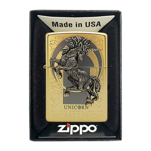 Encendedor Zippo unicornio GD a prueba de viento genuino - Imagen 5 de 7