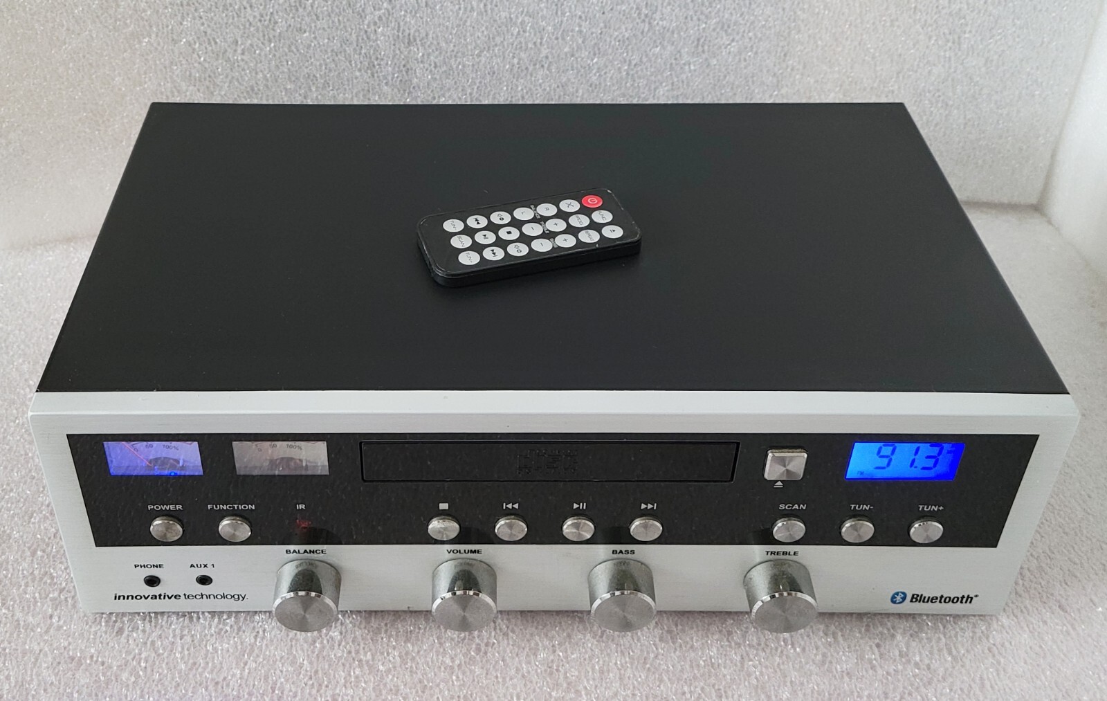 INNOVATIVE TECHNOLOGY ITCDS-5000 BLUETOOTH RECEIVER CD PLAYER FM RADIO & REMOTE