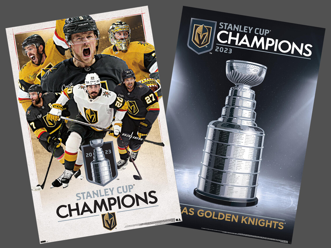 Vegas Golden Knights 2023 NHL STANLEY CUP CHAMPIONS 22x34 POSTERS
