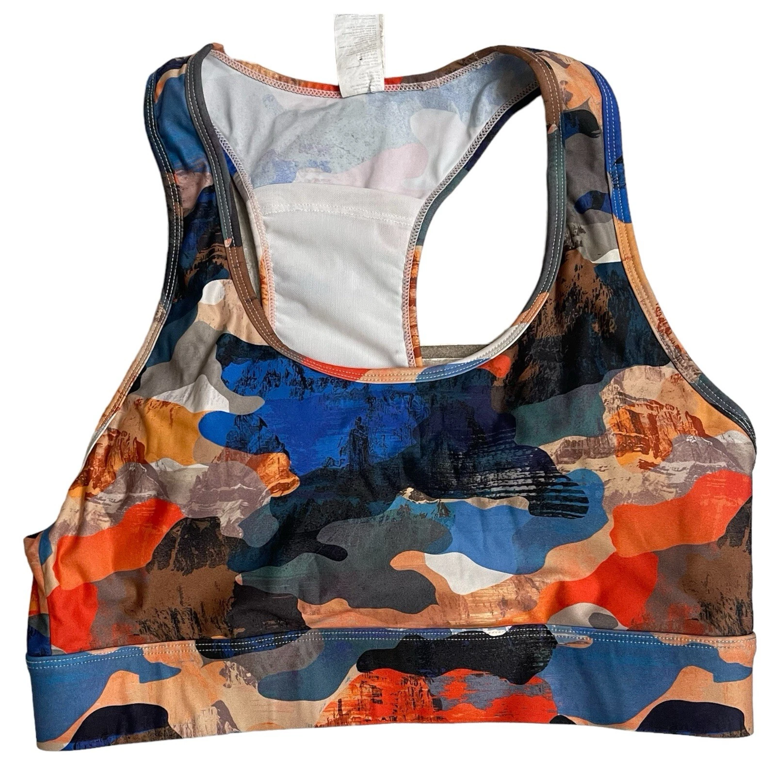 fabletics boost midi impact spotted tank-bra