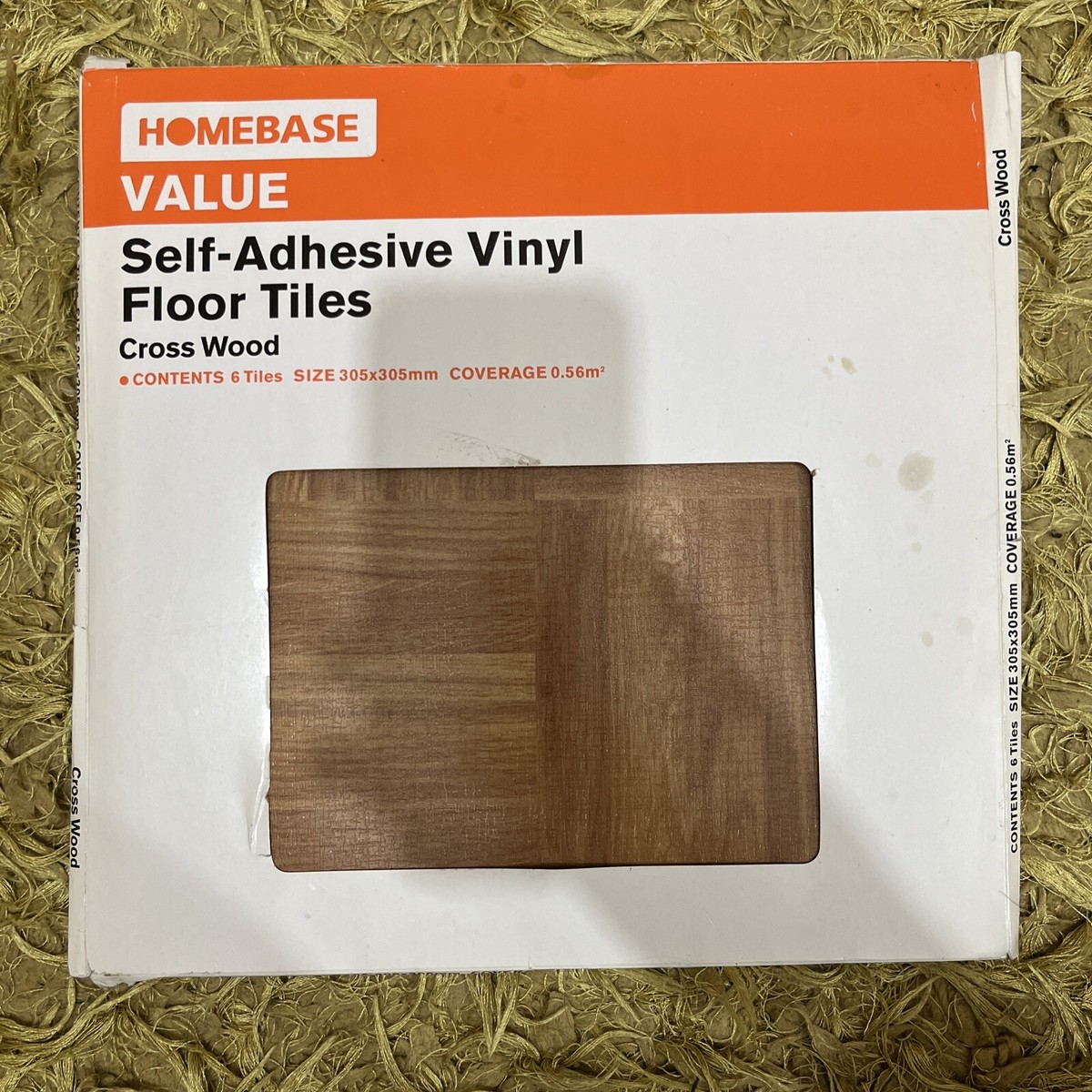 Homebase Black Vinyl Floor Tiles Floor Roma