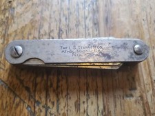 VINTAGE L.S. STARRETT NO 72 - FEELER - GAPPER - MADE in USA Used Light Rusting