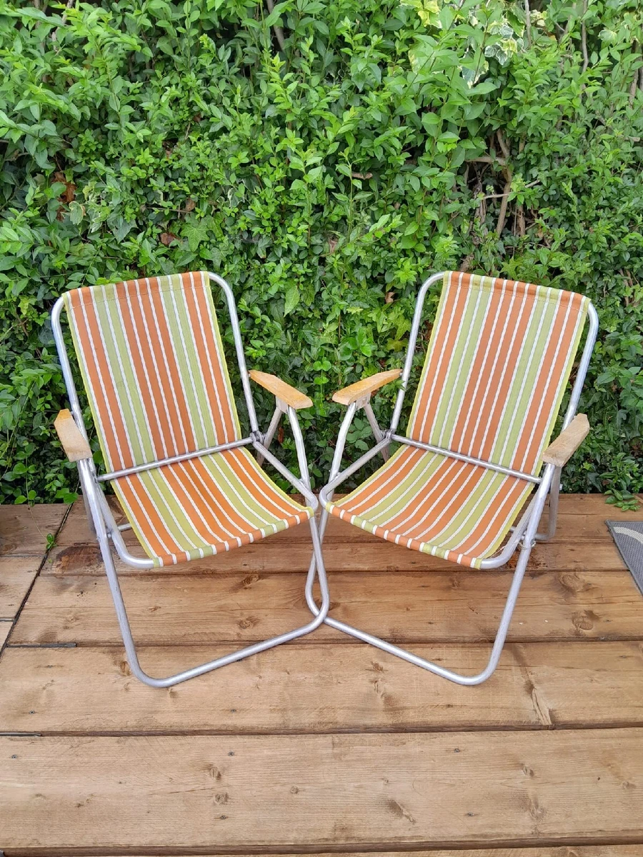 Striped sale camping chair